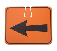 OSOLADY Left Right Orange Traffic Arrow Sign for Road Cone Tops - Portable Outdoor Safety Marker for Construction Barricade Traffic Direction Management