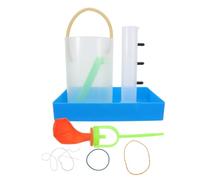OSOLADY Liquid Pressure Experiment Teaching Device Depth Lab Apparatus Plastic Easy Observation Demonstrates Liquid Pressure Varies with Depth for Classroom Teaching and Science Projects