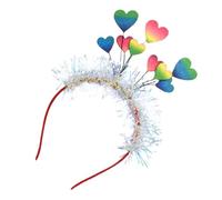 OSOLADY Loving Heart Hairband Decorative Headband Heart-shaped Felt Cloth Festive Charming Not Easy to Fall off Holds Hair Firmly Valentine's Day Party