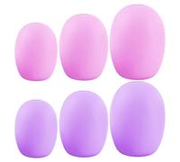 OSOLADY Makeup Brush Holder Silicone Cover 6Pcs Compact 6.00X4.50X3.90Cm Non-Slip Supple Material with Details for Indoor Activities and Traveling