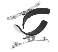 OSOLADY Marching Drum Leg Stand 2Pcs Stainless Steel Silver Snare Drum Support for Percussion Instrument and Band Use