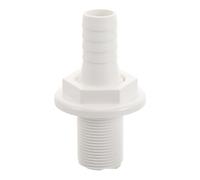 OSOLADY Marine Bulkhead Hose Adapter Live Well Water Flow Fitting Thru Hull Connector Yacht Oxygenation Pump Intake Filter Adapter