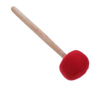 OSOLADY Meditation Singing Bowl Stick Wool Felt Mallet Nepalese Handmade Sound Bowl Striker Red Medium for Yoga and Mindfulness Therapy