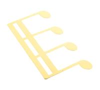 OSOLADY Metal Music Note Shaped Score Clip Gold Guitar and Piano Sheet Music Page Holder Sheet Protection Performance Use