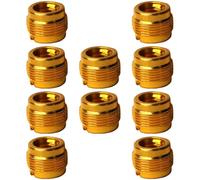 OSOLADY Mic Stand Adapter 10Pcs Aluminium 3/8 Female to 5/8 Male Thread Connector for Microphone Clip and Cantilever Bracket Use in Recording Studios
