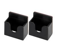 OSOLADY Microphone Holder Clip Plastic 2 Pcs Adhesive Radio Mic Bracket for Cars Offices and Walkie-Talkie Use