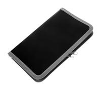 OSOLADY Mini Accordion Expanding File Folder A6 Document Organizer with Inner Pockets and Zippered Grey Edging, Multi-Layer Receipt and Bill Wallet for Office and Travel