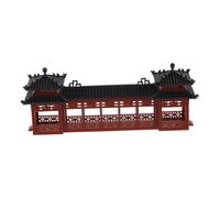 OSOLADY Miniature Chinese Pavilion Model Garden Decor Ancient Architecture Design for Home and Landscape Aesthetic Versatile Use As Pavilion Corridor