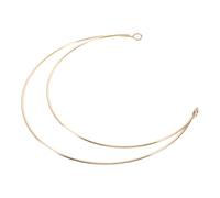 OSOLADY Moon Headband Elegant Double Goddess Headpiece for Halloween Costume Parties Photoshoots and Weddings Versatile Gold Hair Accessory for Women
