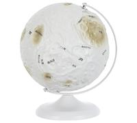 OSOLADY Moon Learning Globe with Detailed Lunar Surface Model, Interactive Geography Teaching Aid for Stem Education and Classroom Science Teaching, Stylish Sphere Made of Iron and Plastic