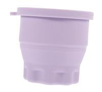 OSOLADY Multi-Functional Purple Silicone Makeup Brush Cleaning Cup Foldable Easy Drying Adjustable Holder for Makeup Artists and Daily Users