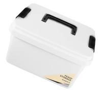 OSOLADY Multi-Layer Portable Medicine Storage Box Lightweight Plastic First Aid Case with Handle Large Capacity Organiser for Home Trips Camping