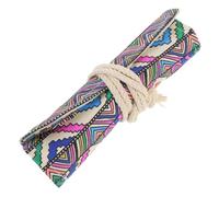 OSOLADY Multifunction Roll up Pencil Case with Multiple Fixed Positions and Cloth Material, Portable Pencil Roll Pouch Preventing Pen Point Falling, Suitable for Art Students and Water
