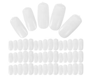 OSOLADY Nail Art Practice Tips Nail Display Sticks Made of Sturdy Abs Material 100 Pcs White Flexible Mechanical Hand for Practicing and Skill Improvement