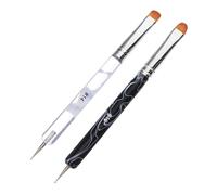 OSOLADY Nail Dotting Pens Nail Art Brushes 2Pcs Double Head Design Fine Tip and Detailing Manicure Artists Easy to Use for French Tips