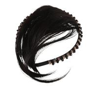 OSOLADY Natural Hair Wig with Headband and Bangs Realistic Synthetic Hairpiece for Women Breathable and Comfortable Design for Covering Hair and Enhancing Appearance