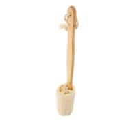 OSOLADY Natural Loofah Sponge Bath Brush with Wooden Handle, Soft Body Scrubber for Deep Skin Cleansing and Massage, Back Washer for Shower and Bath Accessories