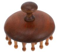 OSOLADY Natural Sandalwood Head Massage Comb Round Shape for Scalp, Deform Resistance and Headache Relief, Scalp Massager for Relaxation and Hair Care