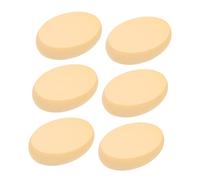 OSOLADY Oval Makeup Powder Puff Set 6pcs Compact Foundation Sponges for Wet and Dry Use Gentle Beauty Blending Sponges for Girls Cosmetic Application