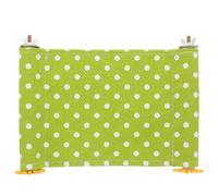 OSOLADY Parrot Hammock Bird Bed for Cockatiels and Parakeets Soft Cotton Hanging Sleeping Nest with Wooden Perch Bird Cage Accessory