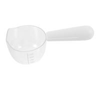 OSOLADY Pet Feeding Scoop with Clip and Graduated Measuring Cup Compact Plastic Spoon for Wet Food Serving Dogs and Cats