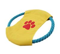OSOLADY Pet Flying Discs Bite-resistant Pet Fabric Disc Lightweight Easy to Grab for Training and Fetching Dogs Suitable for Huskie and Samoyed Color Assorted style