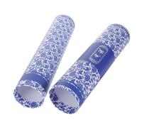 OSOLADY Picture Scroll Organizer Calligraphy Art Scroll Holder Painting Works Box Blue Paper Material Delicate Stylish Pattern Brocade Packaging Elegant Design Protection for Valuable