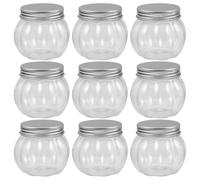 OSOLADY Plastic Drink Bottles 150ml 10pcs Pumpkin Shaped with Lids
