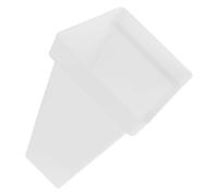 OSOLADY Plastic Flower Bucket for Home and Office Use White Flower Storage Container with Handle Modern Simple Style Suitable for Gardening and Floral Arrangements