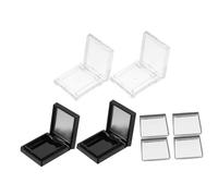 OSOLADY Portable Cosmetic Storage Tray with Plastic and Iron Material Empty Eyeshadow Cosmetics Sub Container for Travel Carrying Makeup Organiser