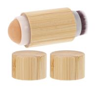 OSOLADY Portable Foundation Brush for Women with Blending Function, Easy-to-grip Handle Made of Wood and Volcanic Rock, for Liquid and Powder Makeup Application