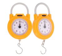 OSOLADY Portable Hanging Fishing Scale Small Lightweight Handheld Spring Scale with Hook Design Plastic and Metal Multipurpose Weighing Tool for Travel and Kitchen Use
