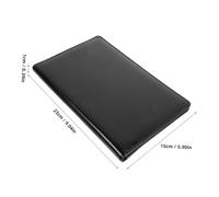 OSOLADY Portable Magnetic Clipboard Black Writing Board with File Folder for Office Restaurant School Thick Flexible Multi Purpose Memo Organizer for Bills Menus Documents and Notes
