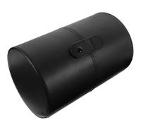 OSOLADY Portable Makeup Brush Holder with Lid, Sturdy Pu Material Travel Brush Storage Cup, Buckle Design, Minimalist Contemporary Style for Makeup Organiser and Travel Use