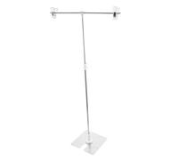 OSOLADY Portable Mini Photography Tool Banner Stand with Stainless Steel Shape Backdrop Stand for Pvc Background Paper and Poster for Food Flat Lay Photography