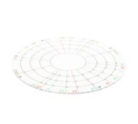 OSOLADY Pottery Trimming Tool Circle Ruler for Achieving Nice Proportions and Designs, Made of Sturdy Plastic, Versatile Application for Craft and Pottery Projects, for Professional