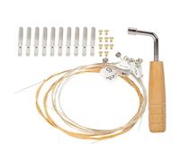 OSOLADY Professional Lyre Strings Kit 21Pcs Metal Lyre Tuning Wrench Set Nails and Harp Pegs Accessories and Repair