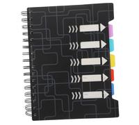 OSOLADY Professional Spiral Notebook with PP Dividers Lined Pages and Tabs for Work School Meetings Compact Small Notebook with Modern Design for Academic and Office Use