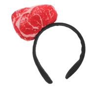 OSOLADY Realistic Food Headband for Cosplay and Parties Unique Meat Headpiece Funny Costume Accessory Comfortable Fit Headdress for Memorable Events