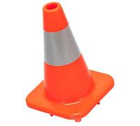 OSOLADY Red Plastic Outdoor Traffic Cone with Reflective Strip for Road Safety and Drivers Training, Multi-purpose Safety Cone to Awareness in Yards and Parking Areas