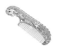 OSOLADY Retro Chinese Hair Comb Dragon Phoenix Alloy Material Decorative Grooming Tool Vintage Accessory
