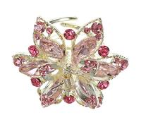 OSOLADY Rhinestone Hair Claw Clip for Durable Decorative Hair Accessory Pink Easy to Match with Outfits for All Ages