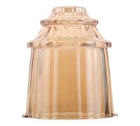 OSOLADY Ribbed Glass Lamp Shade Replacement and 1cm Upper Hole Diameter, Bell Shaped European Style Glass Lampshade Featuring Even Light Distribution Enhanced Light Transmission