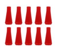 OSOLADY Rubber Broadhead Arrow Tips 6mm Red Soft Rubber Arrowhead 10pcs Blunt Points for Archery Game Practice for Carbon Arrow Shaft, for Archery Targeting and Training