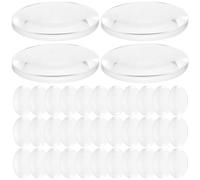 OSOLADY School Convex Lenses 60Pcs Acrylic Biconvex Optical Lenses 1 Inch for Physics Demonstrations and Student Experiments