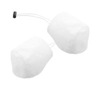 OSOLADY Shoe Wear Protectors with Adjustable Cloth White 2pcs Heel Buckle for Covers Preventing and Protecting High Driving for Drivers