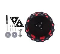 OSOLADY Silent Small Pet Hamster Wheel Exercise for Cage Quiet Running Spinner for Hamsters Guinea Pigs and Dwarf Pets Stress Relief and Boredom Breaker Black and Red Compact Design