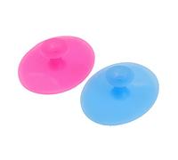 OSOLADY Silicone Face Brush Set 2pcs Small Sky Blue Rose Red Exfoliating Facial Cleansing Massager for Women Soft Silicone Cleaning Pads for Daily Use
