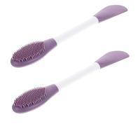OSOLADY Silicone Facial Mask Brush Set 2pcs Double Ended Makeup Applicators Mud Mask Spatula Tools for Skincare and Facial Cleansing