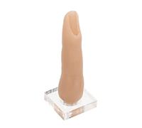 OSOLADY Silicone Fake Nail Practice Finger for Manicure Training with Bendable Design Convenient Nail Art Practicing Tool in Khaki Colour and Salon Artists